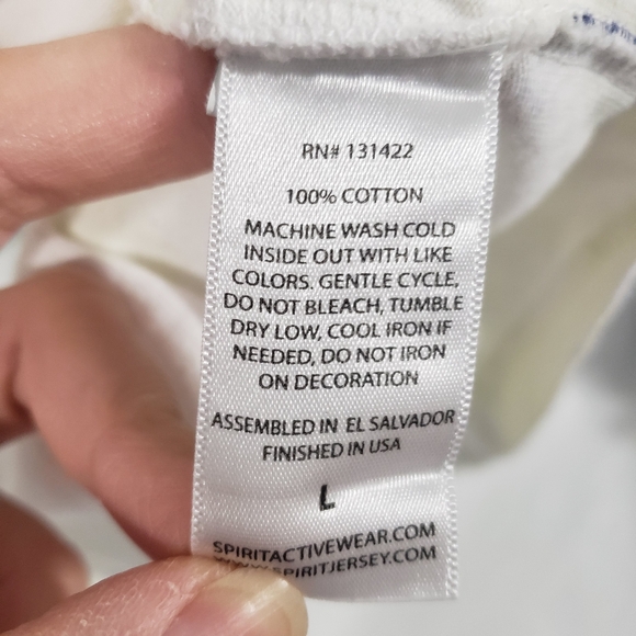 SPIRIT JERSEY Womens Rainbow Tie Dye Bubba Gump Shrimp Long Sleeve Shirt Size L - Picture 4 of 13